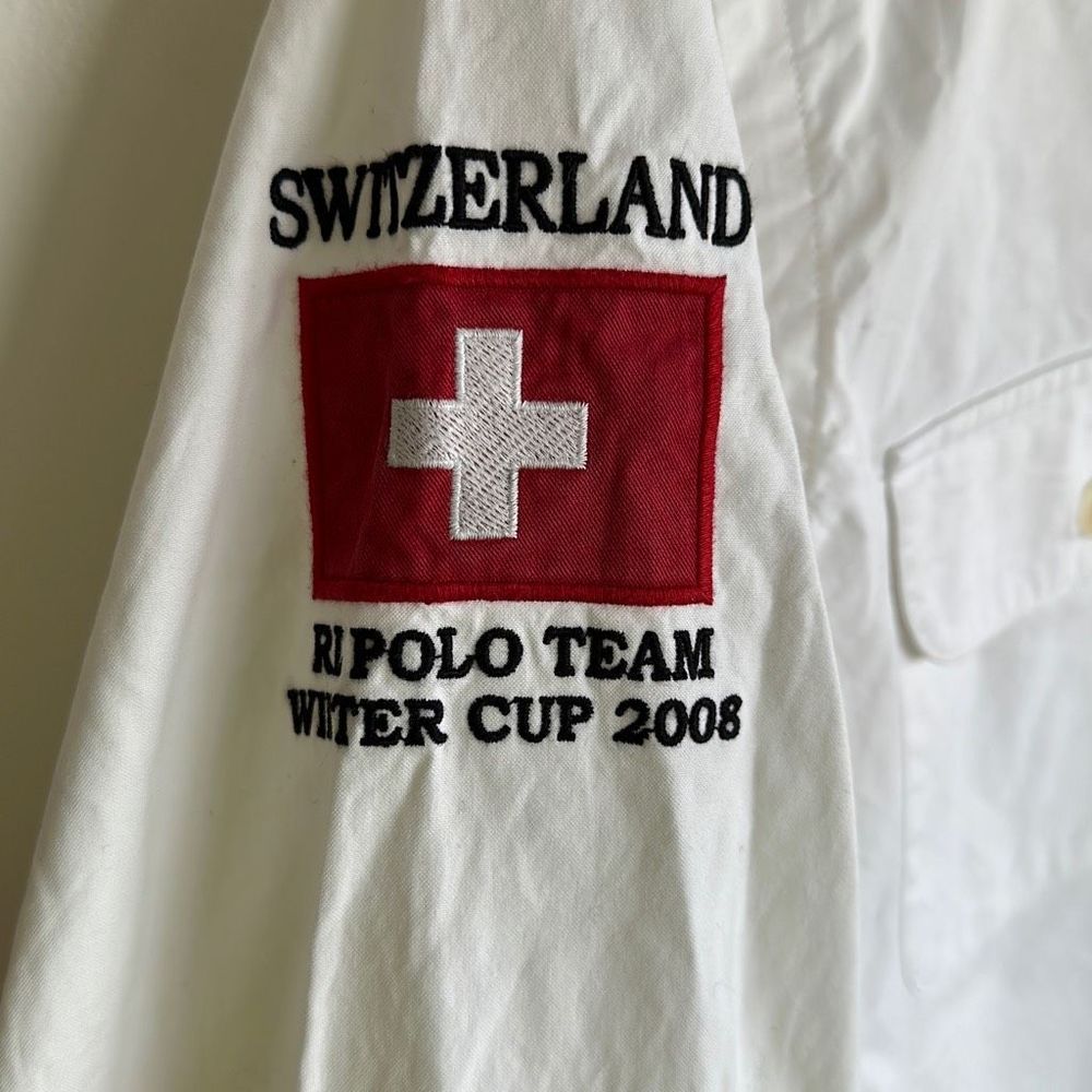 Polo Ralph Lauren Switzerland Winter Challenge Cup 2008 Button Shirt Mens Large - Picture 4 of 8